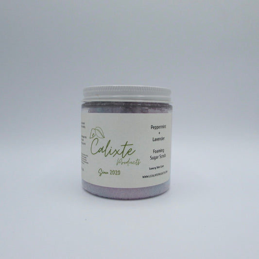 Peppermint + Lavender Foaming Sugar Scrub